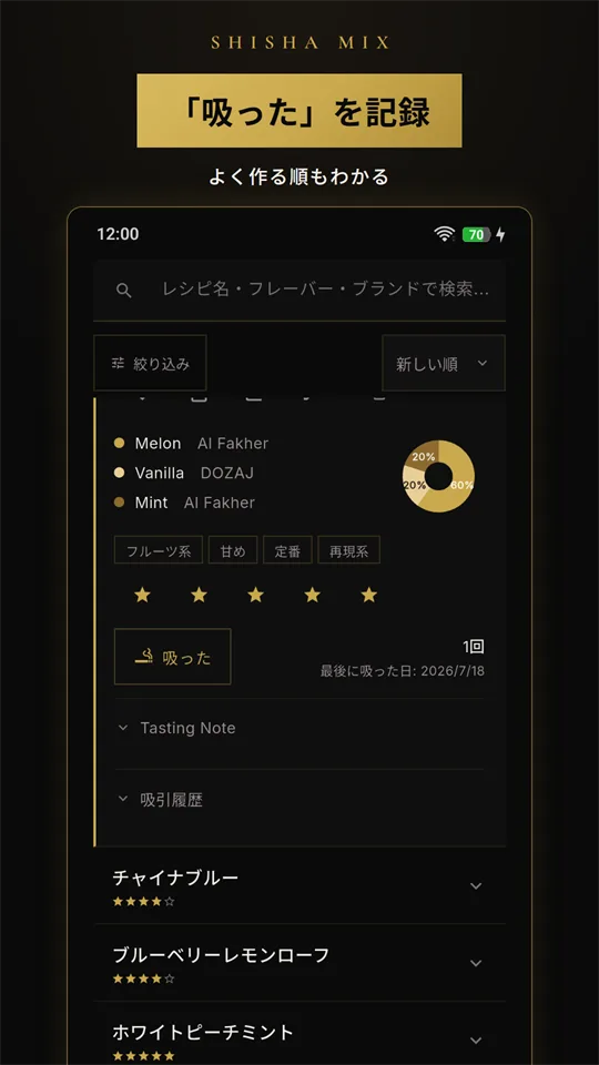 吸引記録